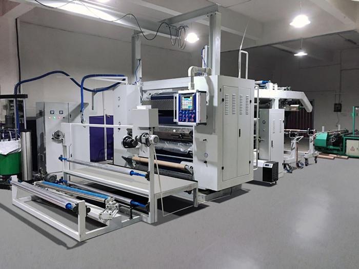 PUR reactive lamination in progress